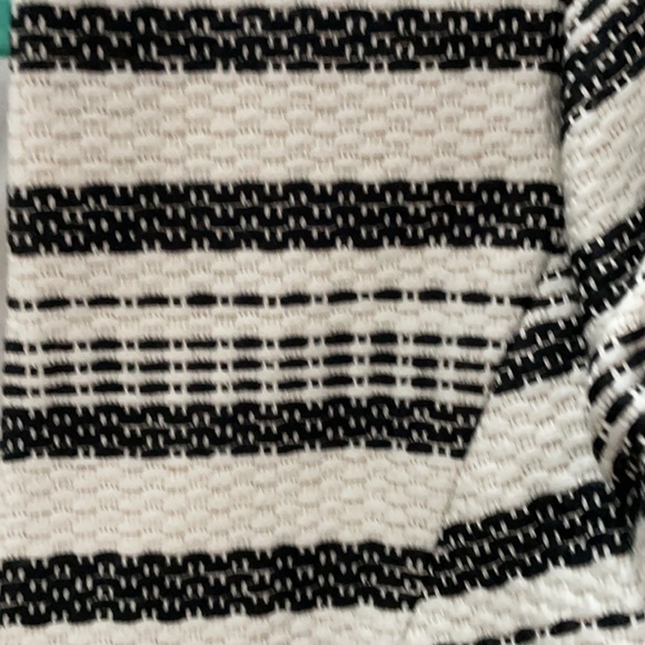 Cropped stripe blazer -Halogen black and white - Picture 4 of 4